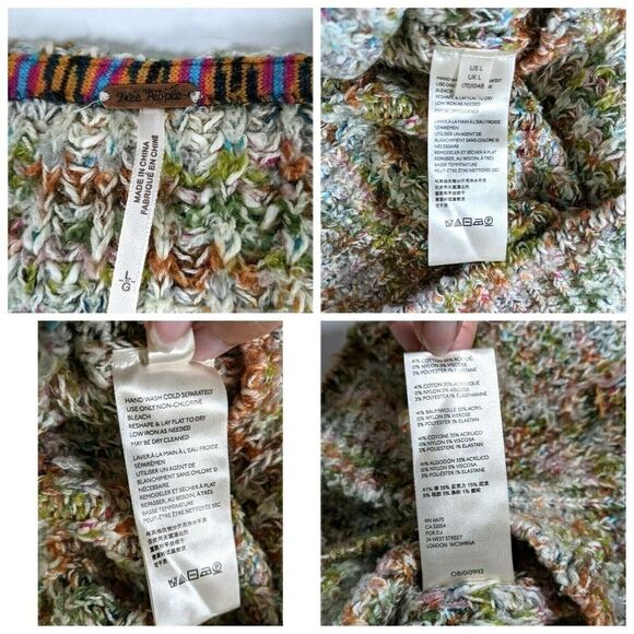 Free People Large Oversized Highland Sweater Knit - Picture 5 of 12